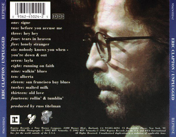 Eric Clapton  Plugged : Back